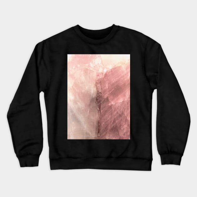 ART BLUSH PINK ROSE CORAL MARBLE DECO GEOMETRIC ABSTRACT DESIGN Crewneck Sweatshirt by jacquline8689